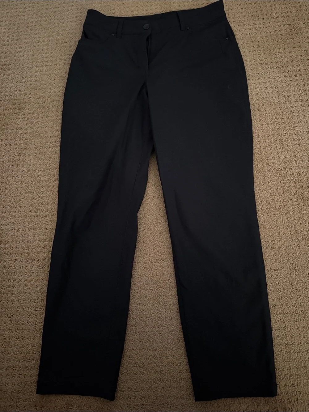 Lululemon Classic Black Straight-Leg Pants